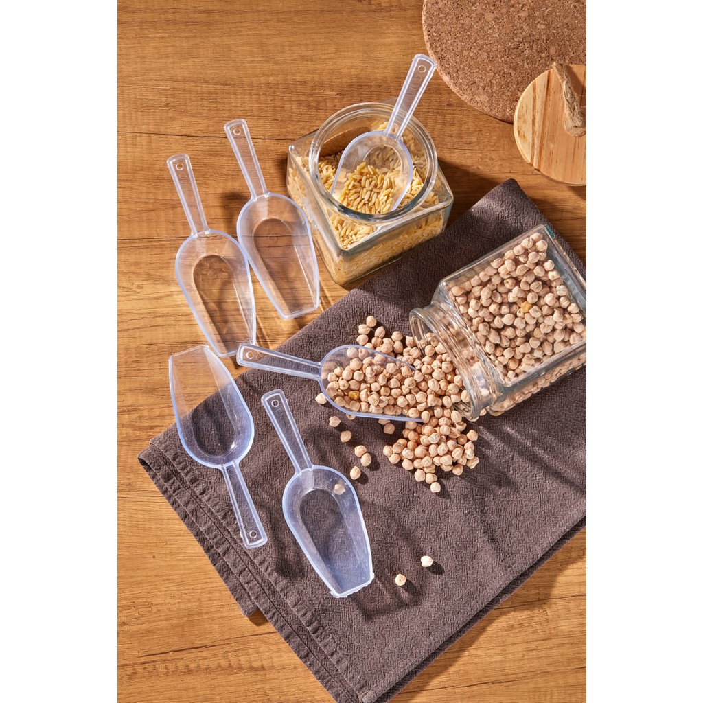 Kitchen Line 6 Adet Baharat Kaşığı - Şeker Reçel Baharatlık Kaşığı Şeffaf Büyük Boy Tuz, Şeker, Baharat Fiyatı