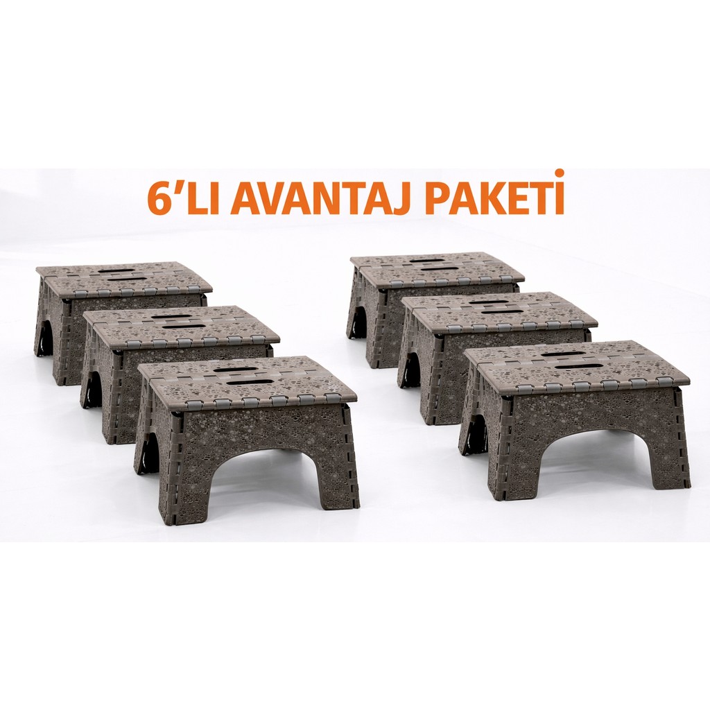 Kitchen Line Taşınabilir Pratik Katlanabilir Piknik, Kamp, Mutfak, Banyo Taburesi (Ton Farkı Olabilir) - Kahverengi Diğer Fiyatı