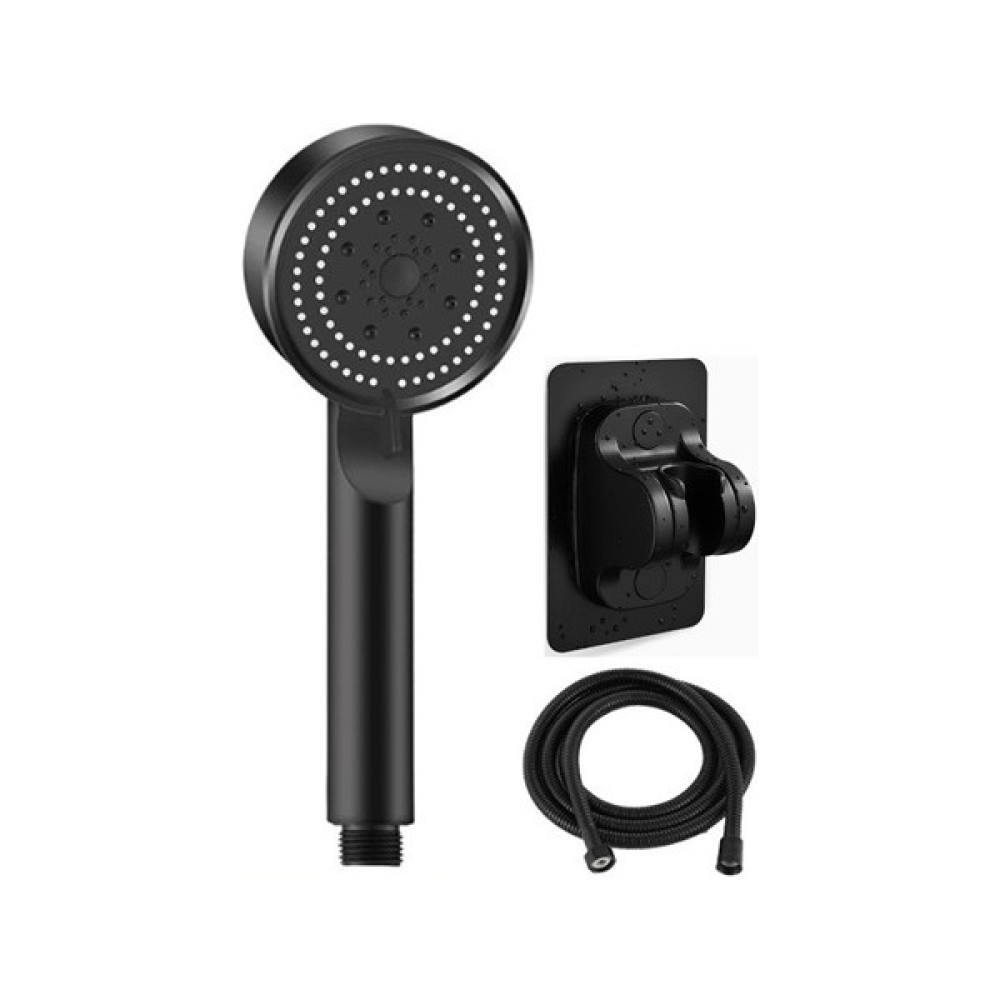 Kitchen Live 5 Fonksiyonlu Yüksek Basınçlı Ayarlanabilir Duş Başlığı 150 Cm Siyah Duş Hortumu ve Mafsal Duş Seti Duş Seti Fiyatı