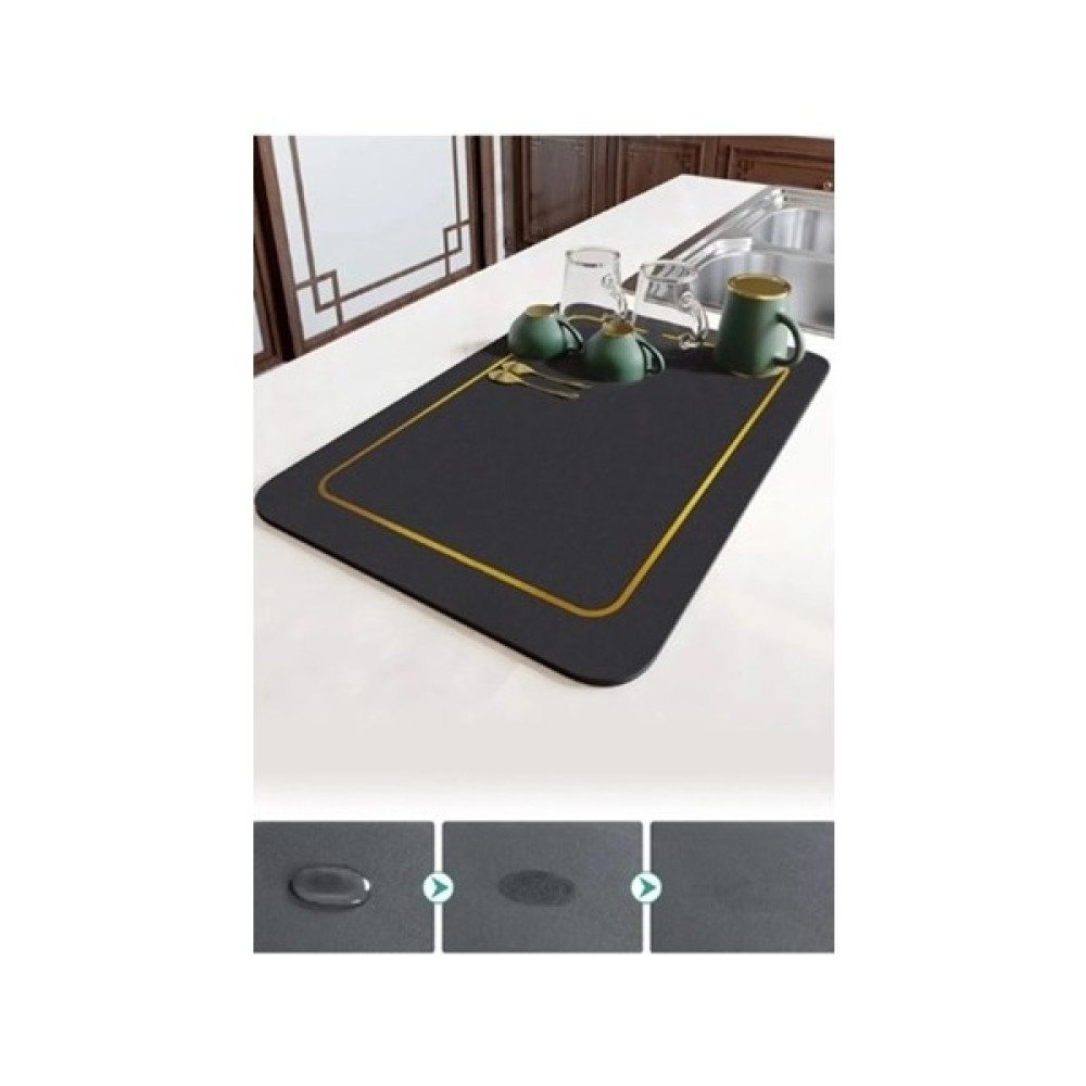 Kitchen Live Sihirli Bulaşık Yıkama Matı | Kurulama Matı 40X50 Bulaşık Kurutma Matı Katlanabilir Tezgah Üstü Ped - 1 Adet Pratik Mutfak Gereçleri Fiyatı