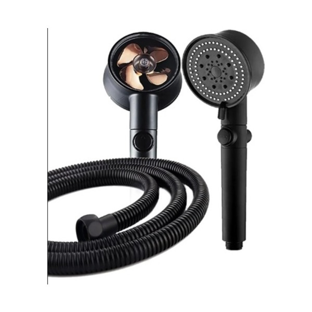 Kitchen Live Turbo Pervaneli 5 Fonksiyonlu Duş Başlığı ve Siyah Duş Hortumu 150 cm Set Duş Seti Fiyatı