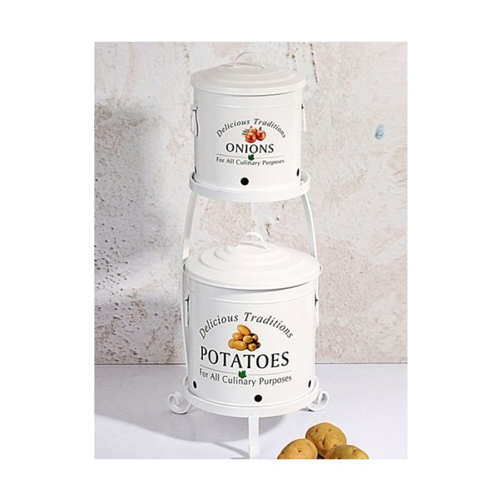 Kitchen Love Ferforje katlı standlı patates&soğan kovası Saklama Kapları Fiyatı