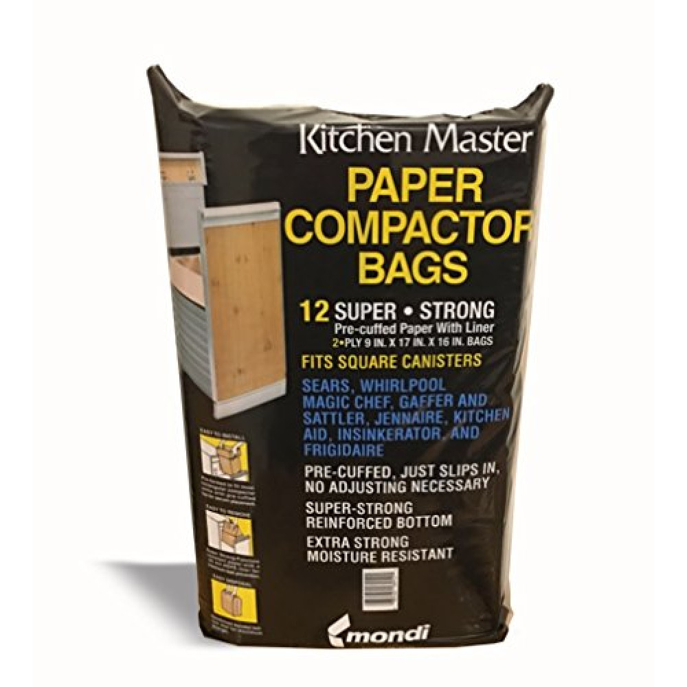 Kitchen Master Super Strong Compactor Bags Pre Cuffed (12 Pack)