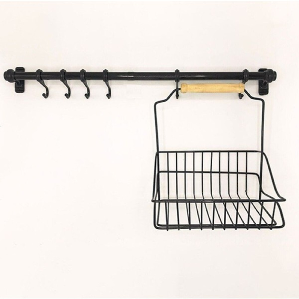 Kitchen Store Ferforje Metal Sepet Mutfak Banyo Askısı ve Kanca 53 cm - 1 Adet Saklama Kapları Fiyatı