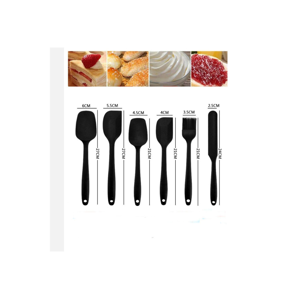 Kitchen Time 6 Adet Isıya Dayanıklı Yanmaz Yapışmaz Silikon Spatula Seti | 6lı Silikon Spatula Seti Bpa Free Mutfak Gereçleri Fiyatı