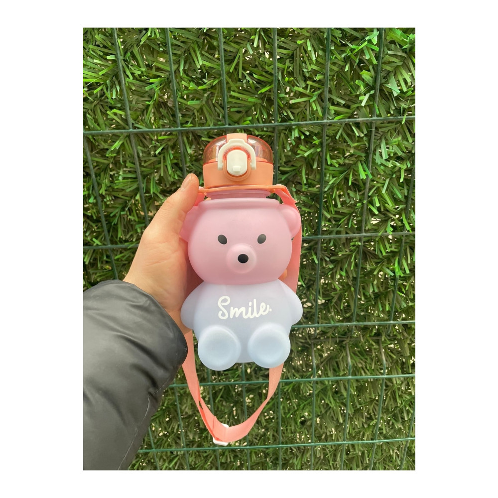 Kitchen Time 800 ml Smile Ayıcık Model Su Matarası Su Şişesi Suluk Bpa İçermez Suluk Suluk Fiyatı