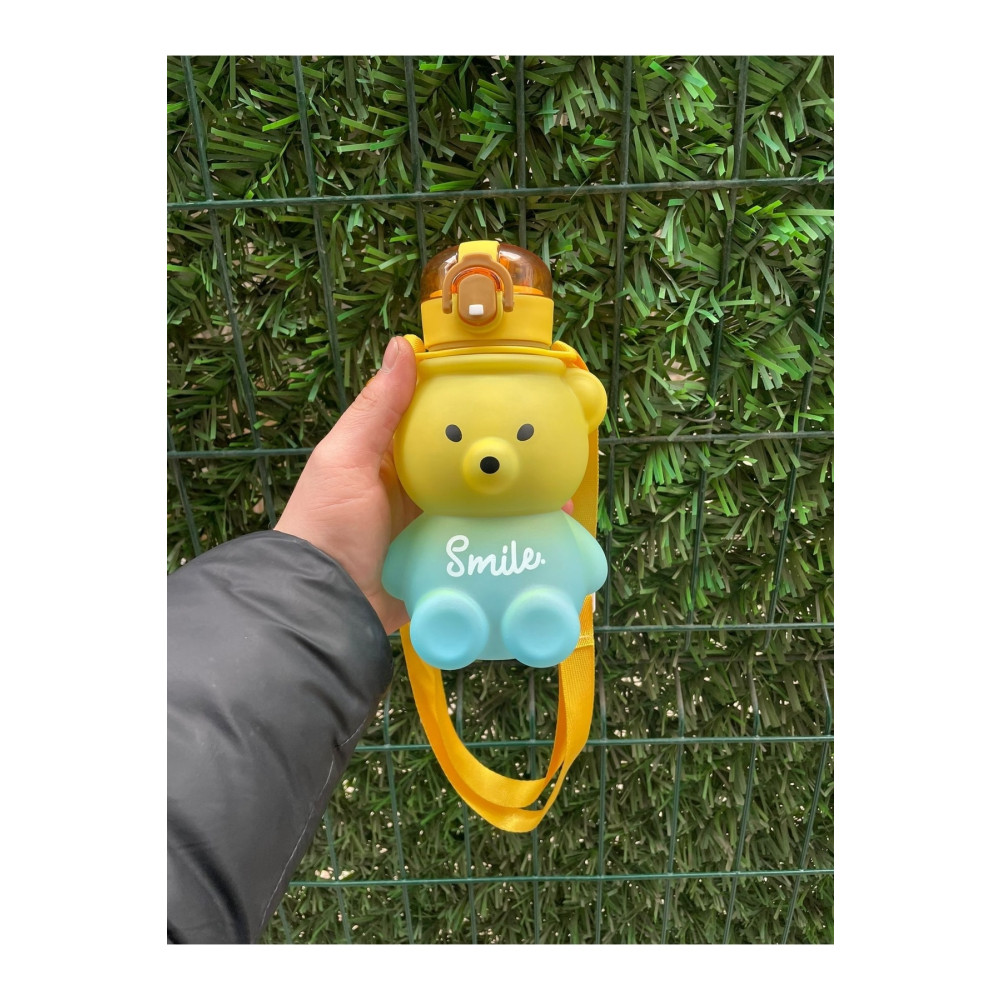 Kitchen Time 800 ml Smile Ayıcık Model Su Matarası Su Şişesi Suluk Bpa Içermez Suluk Çocuk Okul Su Şişesi Suluk Fiyatı