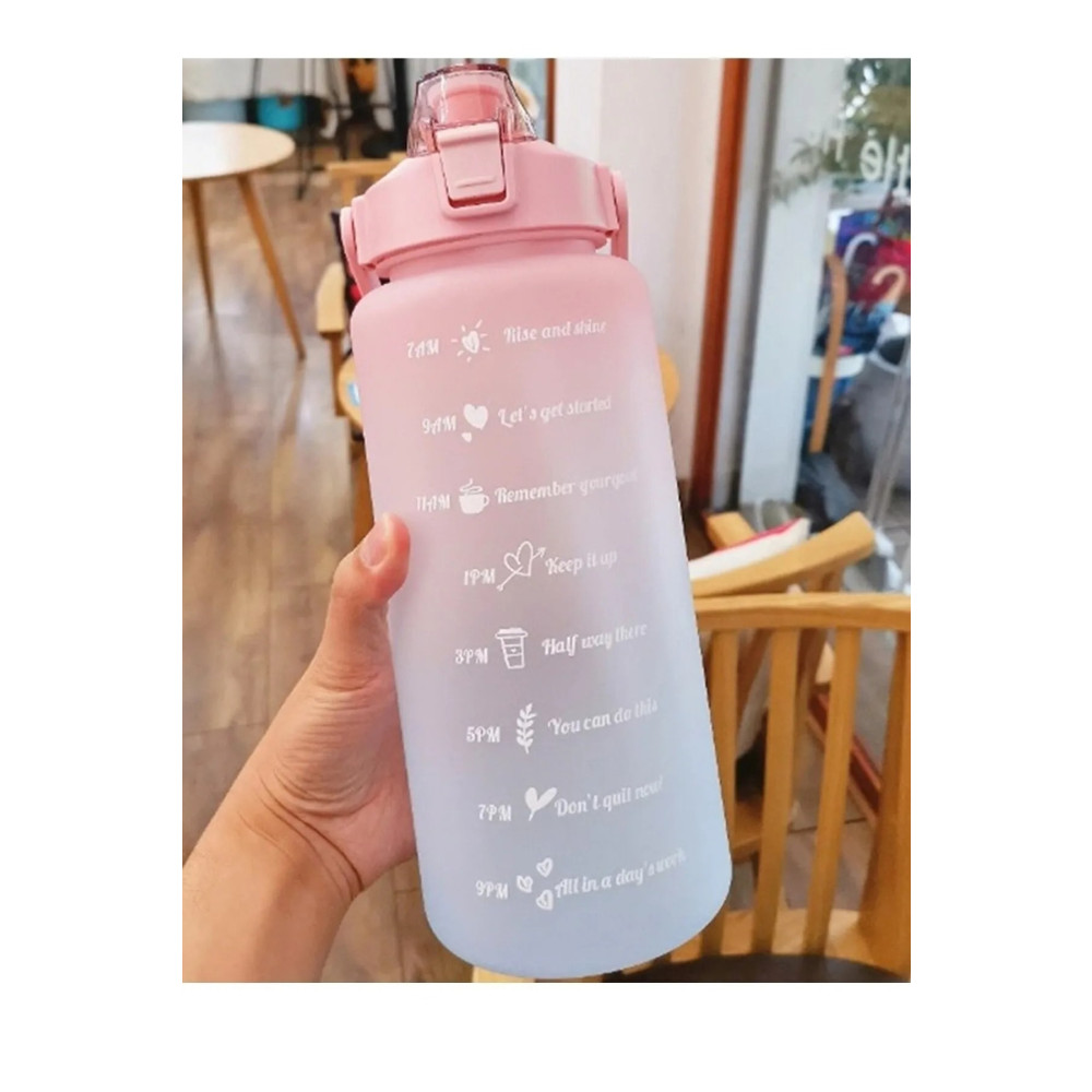 Kitchen Time Pink Motivasyonel Su Matarası Su Şişesi Suluk 2l Tritan Spor Salonu Su Şişesi Bpa Içermez Suluk Matara Fiyatı