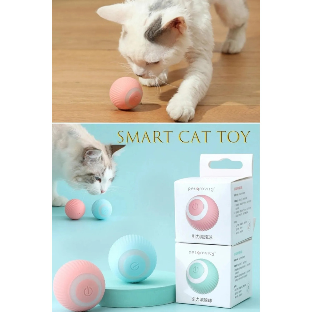 Kitchen Time Şarjlı Otomatik Hareketlenen Kedi Oyun Topu Interaktif 360 Derece Dönen Kedi Oyuncağı Eğitim Topu Evcil Hayvan Ürünleri Fiyatı
