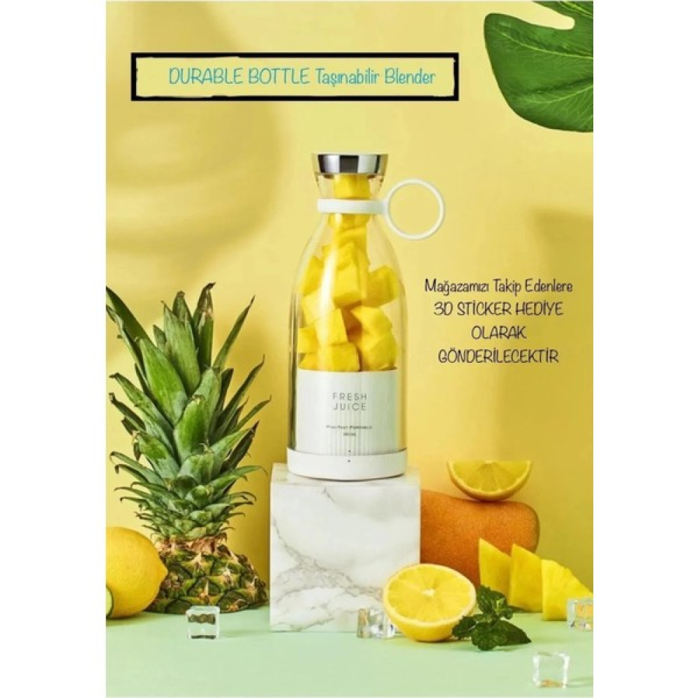 Kitchen Time Taşınabilir 350 ml Blender Mini Meyve Karıştırıcı Milkshake Işlevli Blander Smothie - Pembe Blenderler Fiyatı