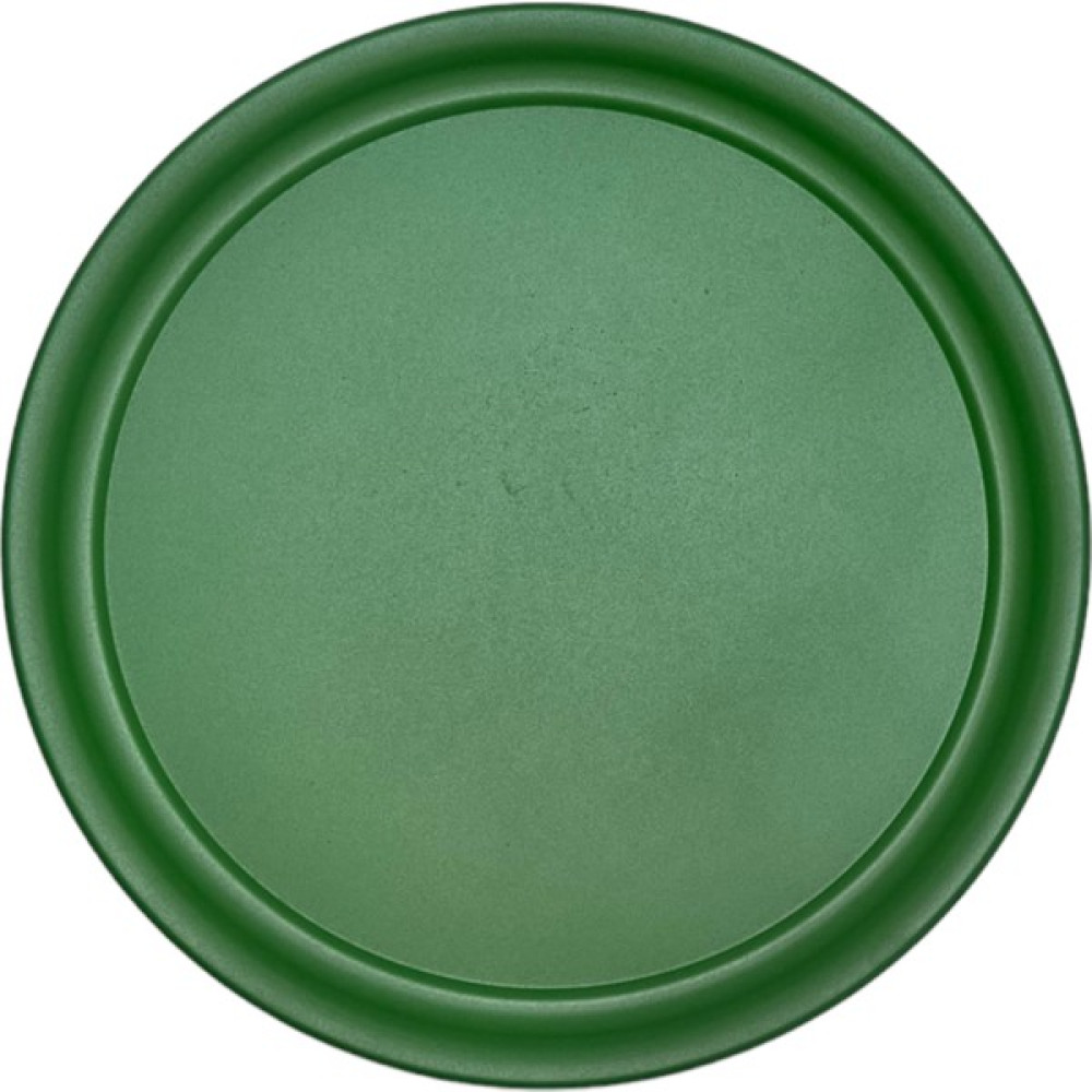 Kitchen Trend Tekli 37 cm Yeşil Metal Yuvarlak Çay, Kahve, Pasta, Servis Tepsisi Dekoratif Sunum - Mat Yeşil Servis Tepsisi Fiyatı