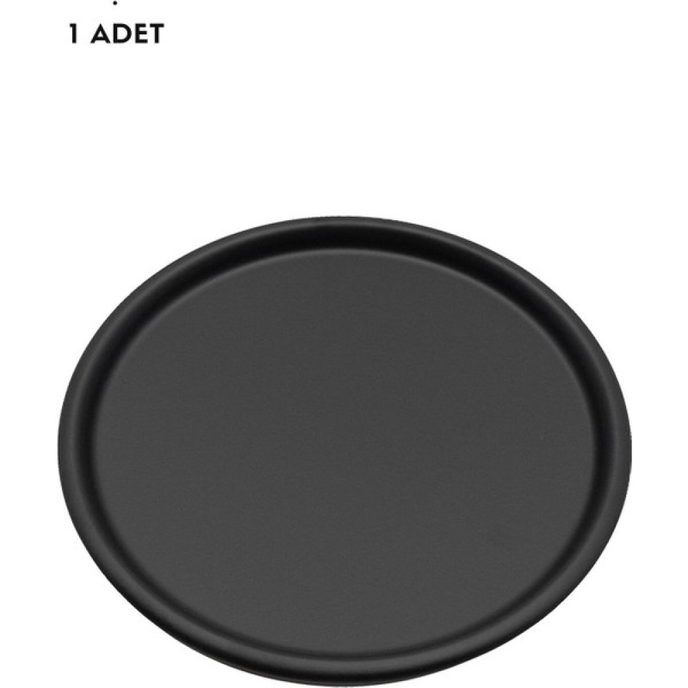 Kitchen Trend Tekli 51 cm Siyah Metal Yuvarlak Çay, Kahve, Pasta, Servis Tepsisi Servis Tepsisi Fiyatı