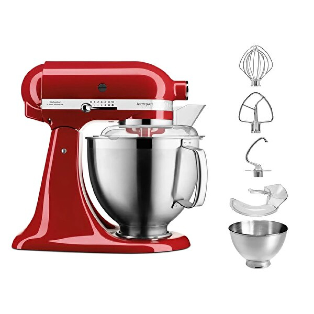 KitchenAid 5Ksm185Pseer 4.8 L Empire Red Stand Mikser Hamur Yoğurma Makinesi Fiyatı