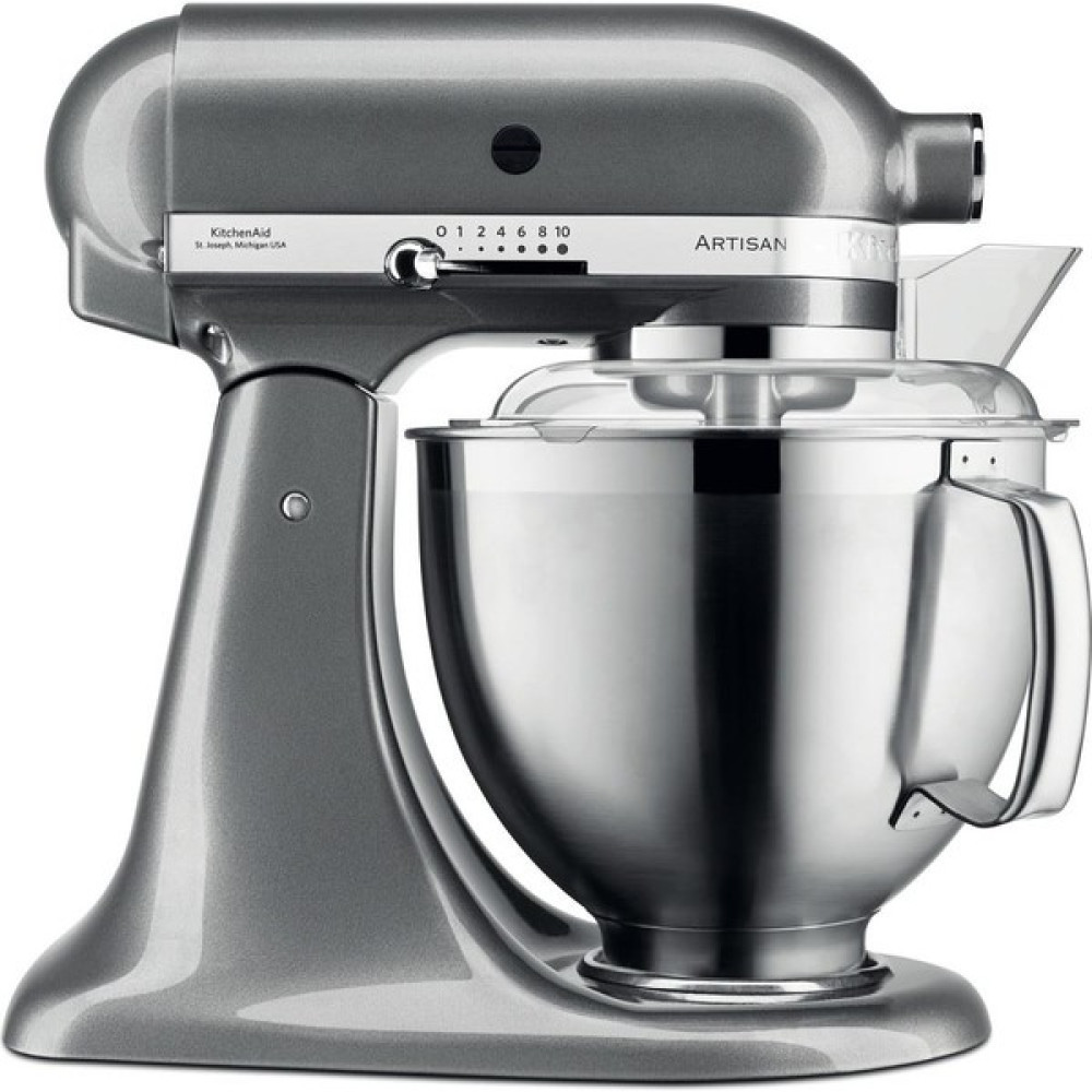 Kitchenaid Artisan 4,8 L Stand Mikser 5KSM185PS Medallion Silver-Ems - Gümüş Mikserler Fiyatı
