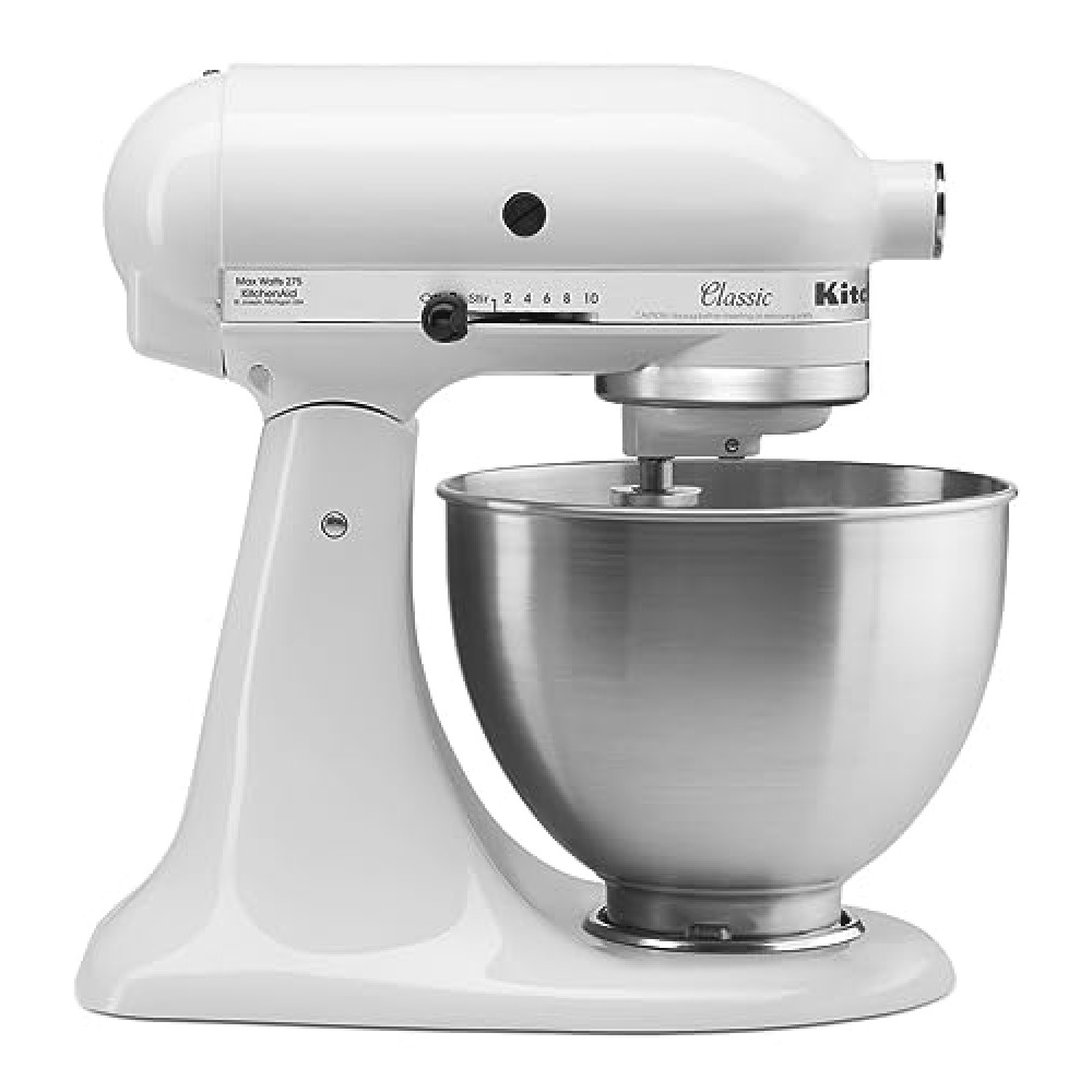 KitchenAid Classic Series 4.5 Quart Tilt-Head Stand Mixer K45SS, White Mixers Fiyatı