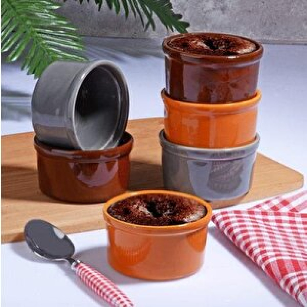 Kitchenboost Seramik Renkli Sütlaç Kabı - Sufle Kabı 6 Lı Fırın Kasesi Kase Fiyatı