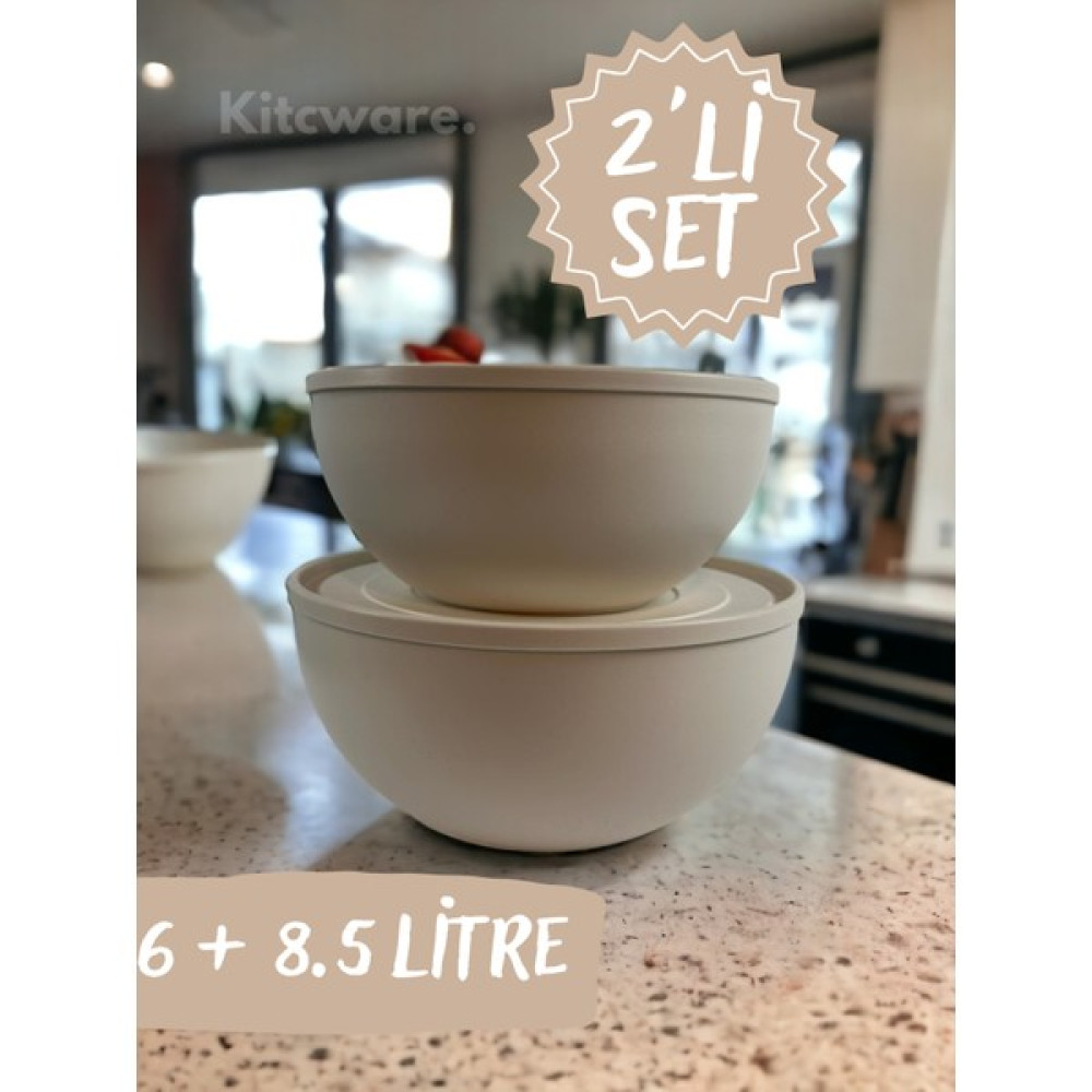 Kitcware Yumuşak Kapaklı Saklama Kabı, Un Saklama Kabı, Hamur Leğeni, Büyük Boy Saklama Kabı Seti, 14.5 Litre Saklama Kapları Fiyatı