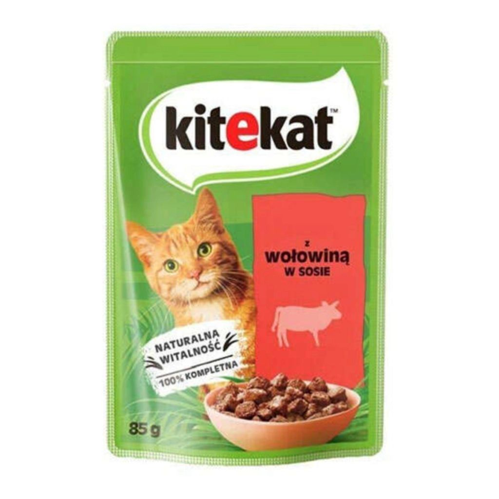 Kitekat Gravy Sos İçinde Sığır Etli Yetişkin Kedi Konservesi 85gr Evcil Hayvan Ürünleri Fiyatı