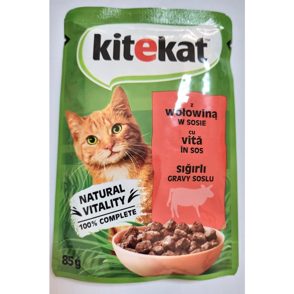 Kitekat Sığır Etli Gravy Soslu Kedi Yaş Mama 85 GR Ekonomik 28 Paket Lezzet Diğer Fiyatı