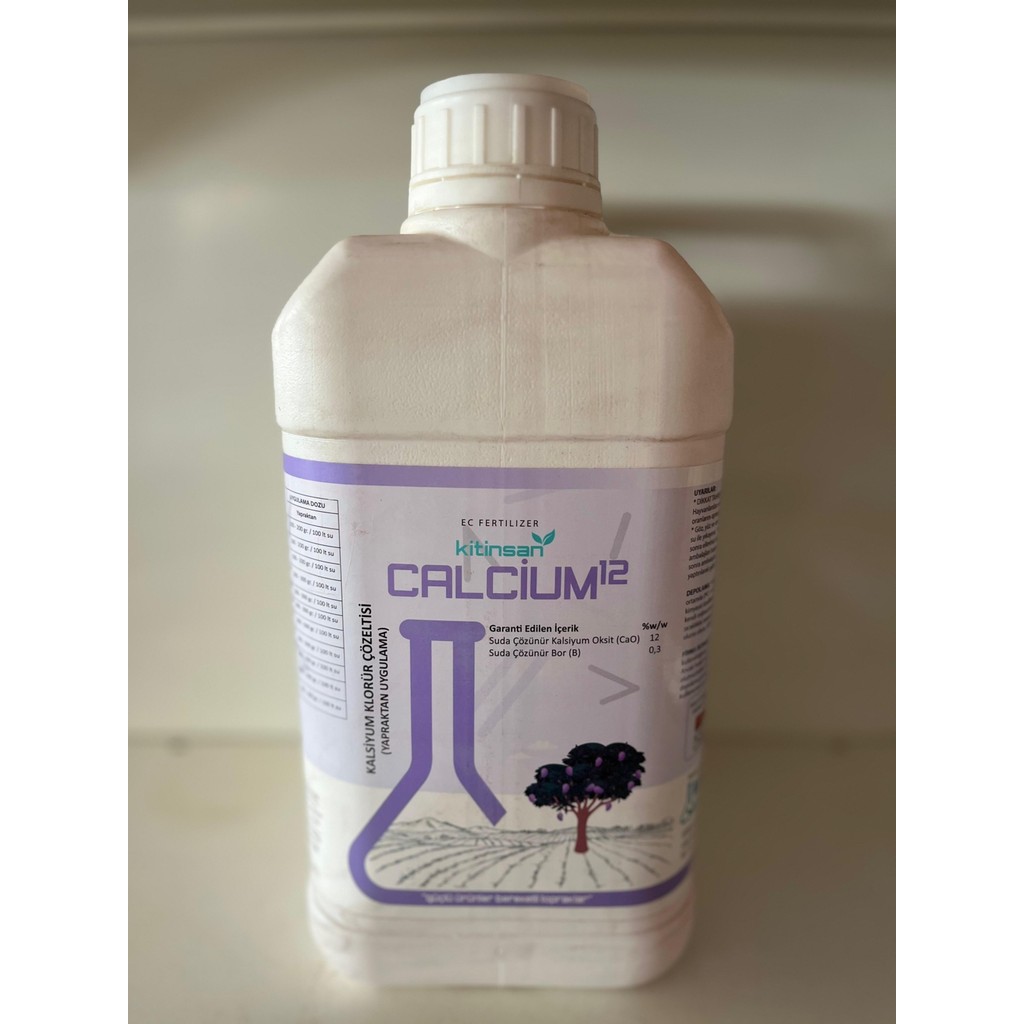 Kitinsan Calcium 12 Sıvı Kalsiyum Içerikli Yaprak Gübresi 5 Litre - Beyaz Diğer Fiyatı