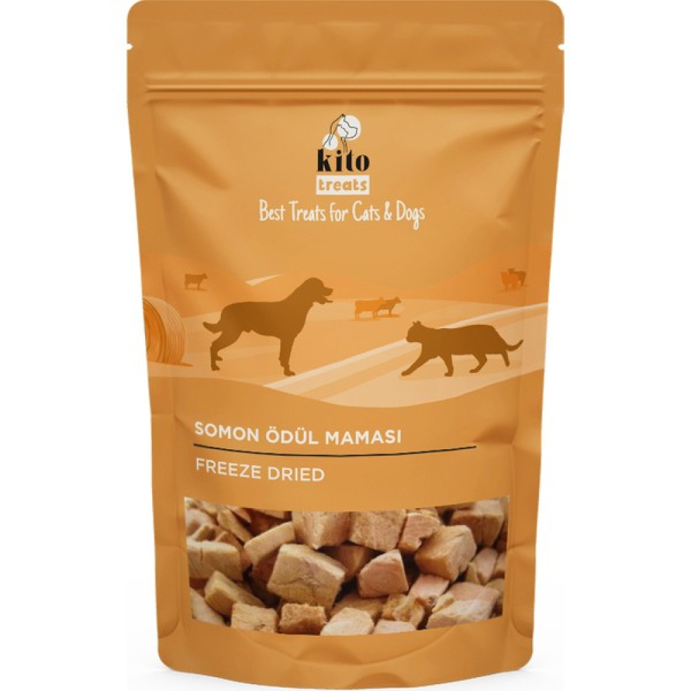 Kito Freeze Dried Somon Ödül Maması Köpekler için (30 gr) Evcil Hayvan Ürünleri Fiyatı