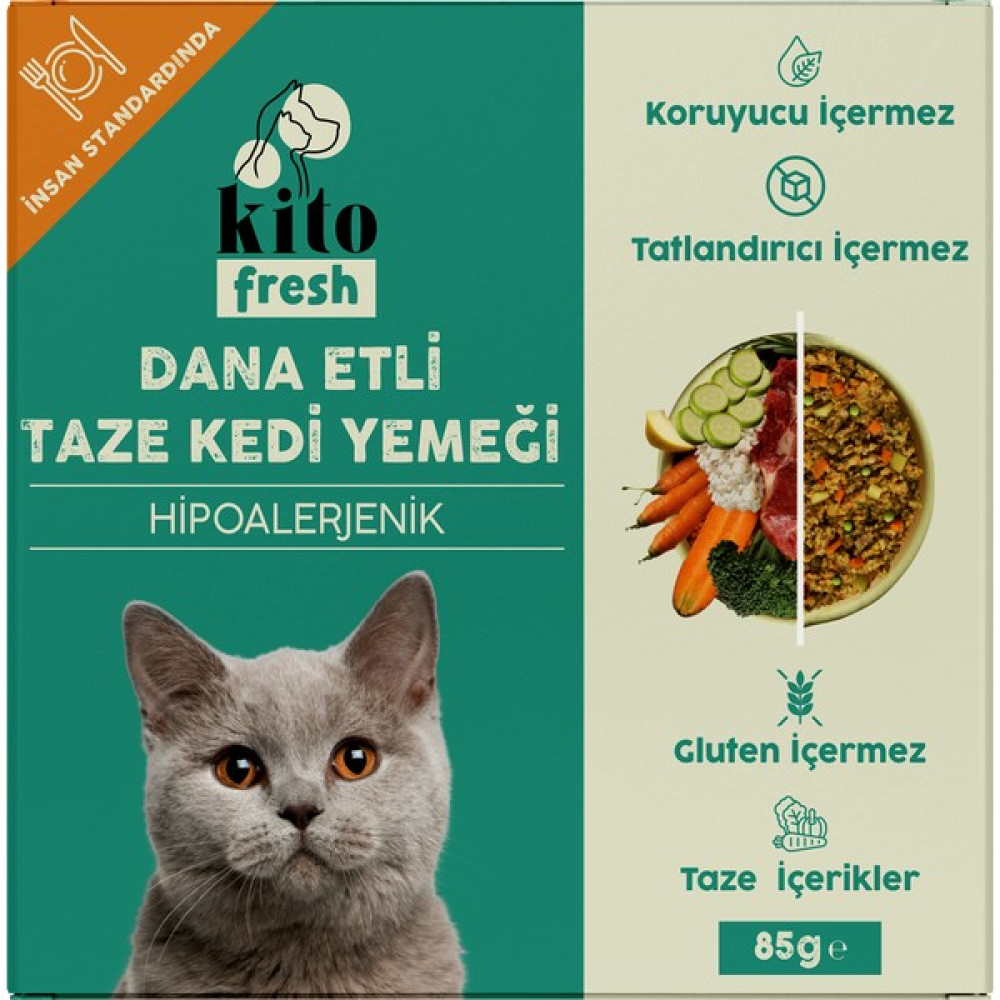 Kito Fresh Dana Etli Kedi Yemeği 85 gr Evcil Hayvan Ürünleri Fiyatı