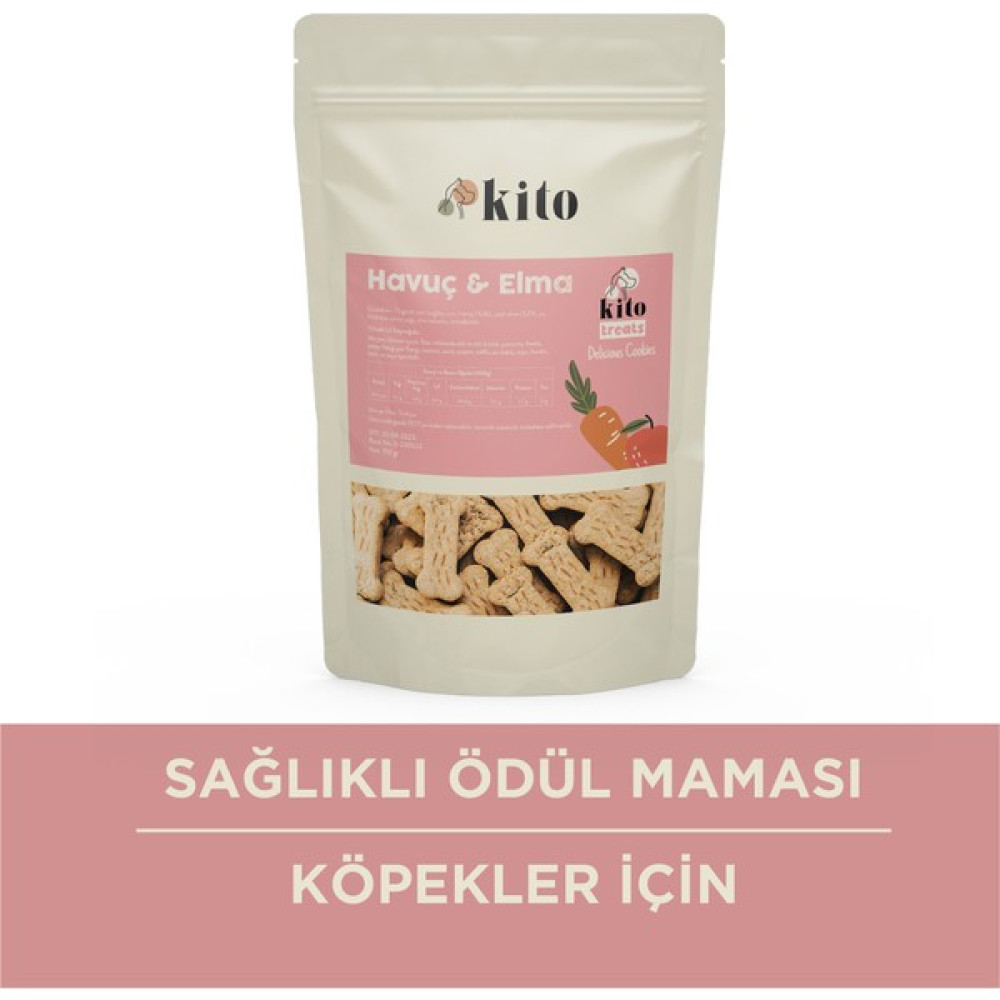 Kito Havuçlu & Elmalı Cookie 150 gr Evcil Hayvan Ürünleri Fiyatı
