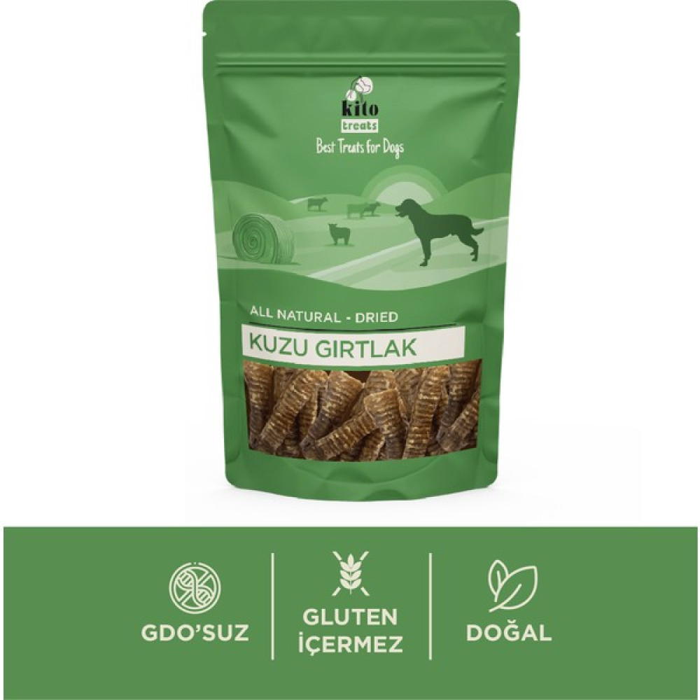 Kito Kuzu Gırtlak Çiğnemelik Köpek Ödül Maması %100 Doğal, Glutensiz, Organik 100 gr Evcil Hayvan Ürünleri Fiyatı