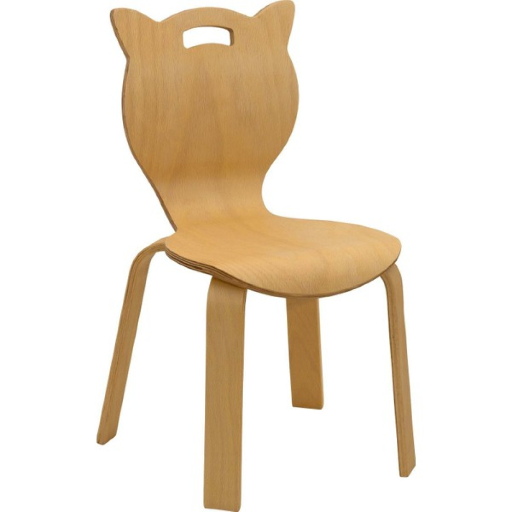 Kitty Naturel Ahşap Çocuk Sandalyesi 2 - 7 Yaş - Kahverengi Bebek Odası Tekstili Fiyatı