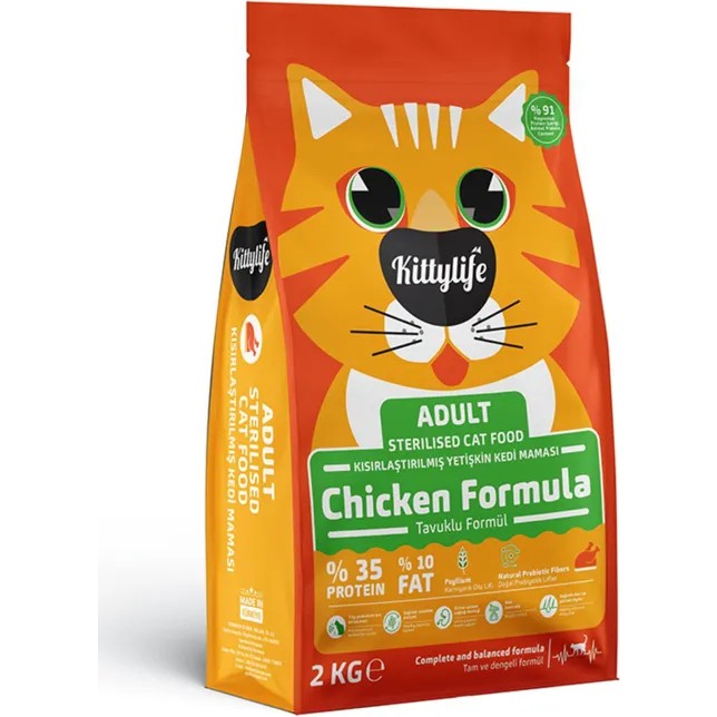 Kittylife Cat Sterilised Chicken 2 kg Kedi Maması Evcil Hayvan Ürünleri Fiyatı