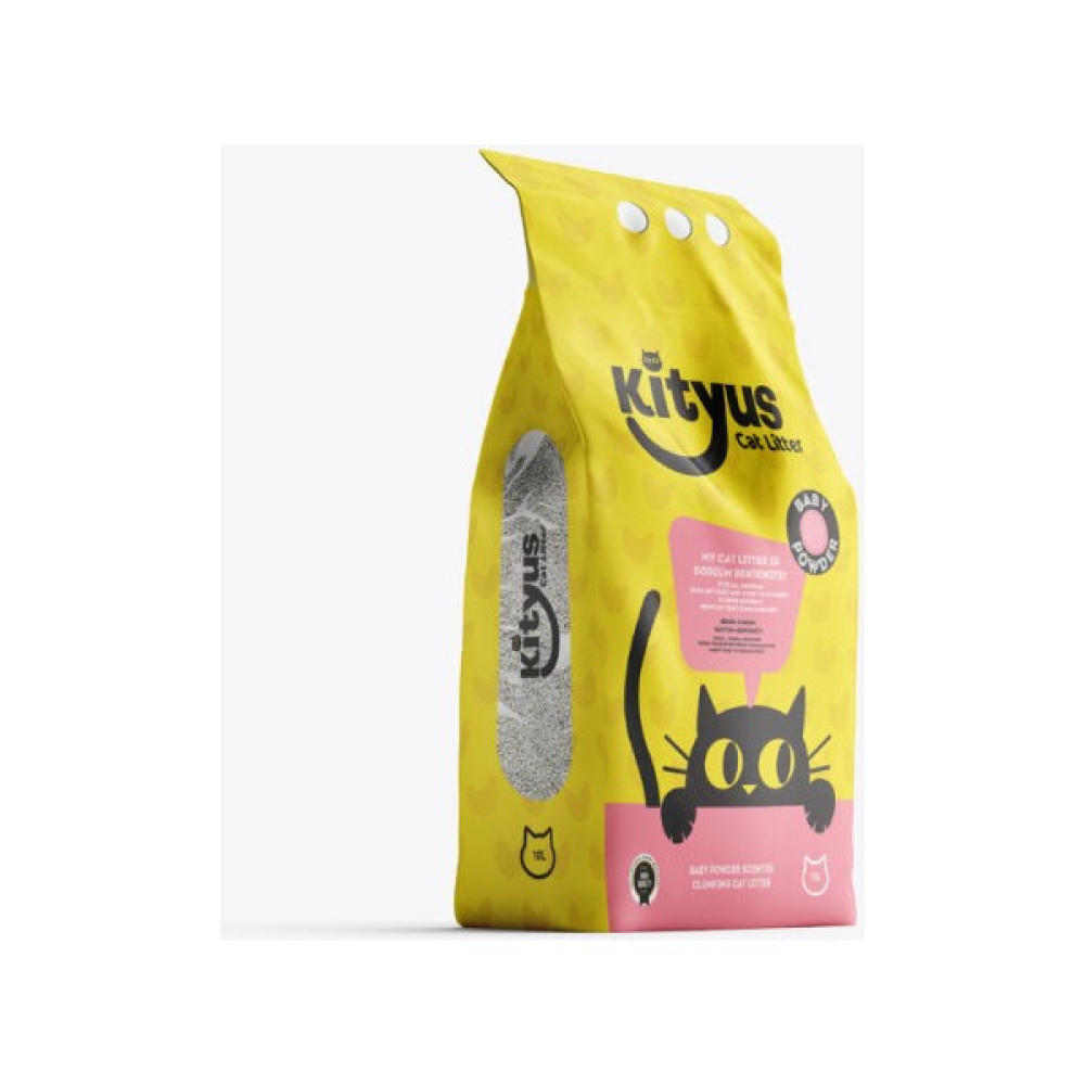 Kityus Bebek Pudrası Kokulu Sodyum Bentonit Kedi Kumu 10L Evcil Hayvan Ürünleri Fiyatı