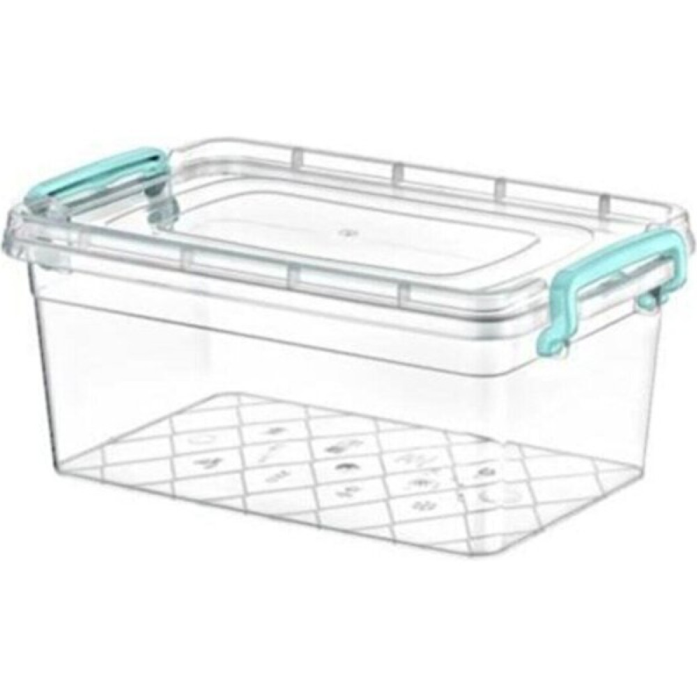 Kivi Home Plastik Kutu Kapaklı Saplı Saklama Kabı 5.5 Litre (20 x 31 x 13) 5.5 Saklama Kapları Fiyatı
