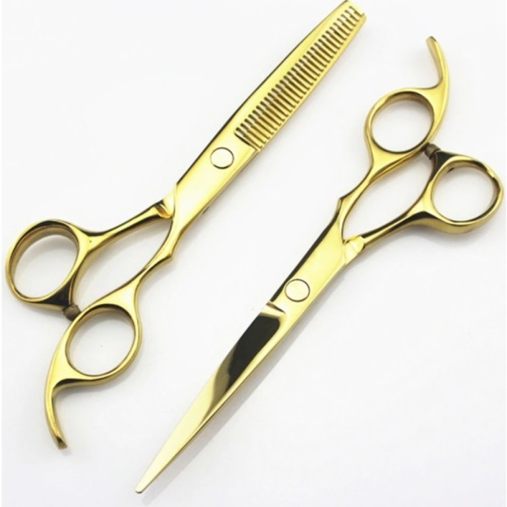 Kivi Ticaret 2 Parça 6 Inç 17 Cm Deri Çantalı Profesyonel Kuaför Berber GOLD Saç Makas Seti Düz ve Ara Makas Saç Fırçası ve Tarağı Fiyatı