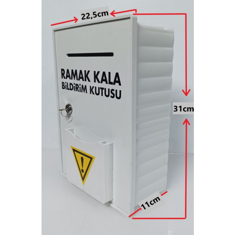 Kıvılcım Plastik ve Reklam Ürünleri Ramak Kala Bildirim Kutusu - Beyaz Dosya Fiyatı