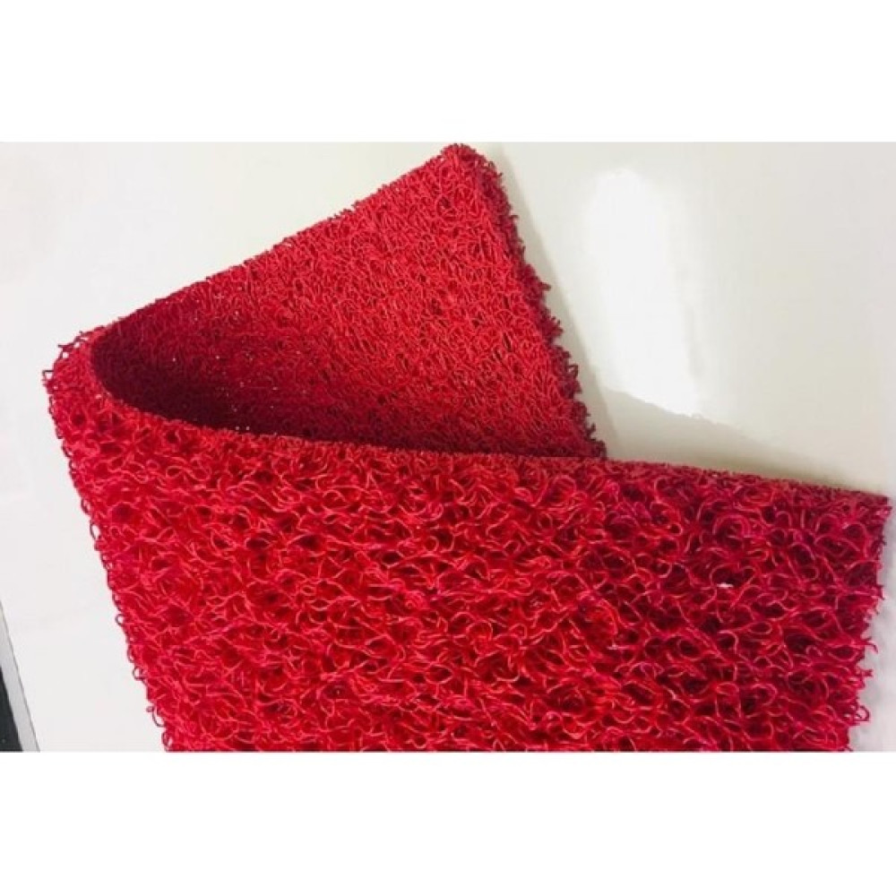 Kıvırcık Paspas Kapı Önü - 70 x 100 cm - Kırmızı Paspas Fiyatı