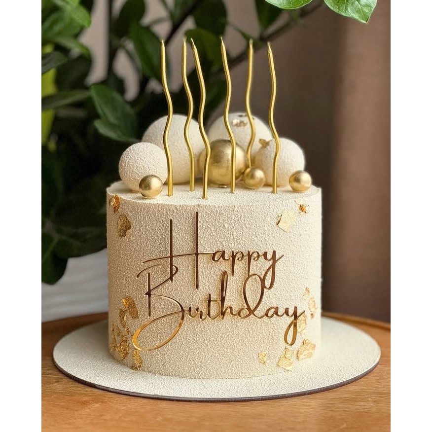 Kıvrımlı Gümüş Mum Pasta Mumu Spiral Kıvrık Mum 6'lı - Altın Diğer Fiyatı