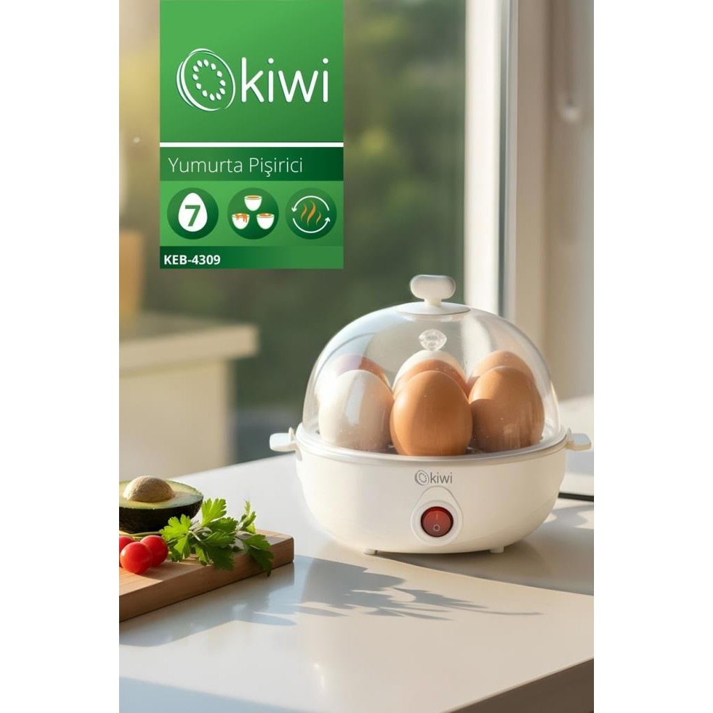 Kiwi KEB-4309 7 Yumurtalık Yumurta Pişirici Beyaz Diğer Fiyatı