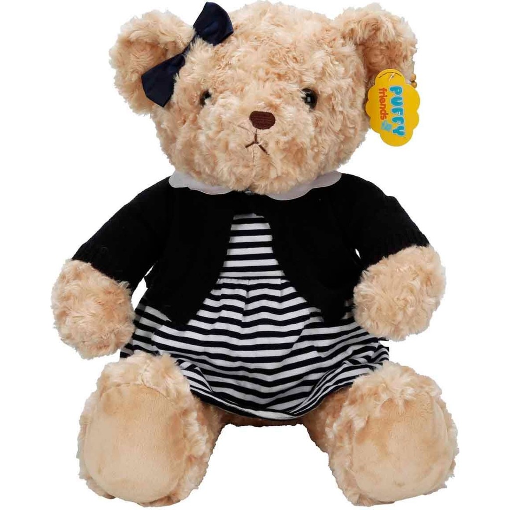 Kıyafetli Peluş Ayı 37 cm - Elbiseli Ayı Anne Bebek Oyuncak Fiyatı