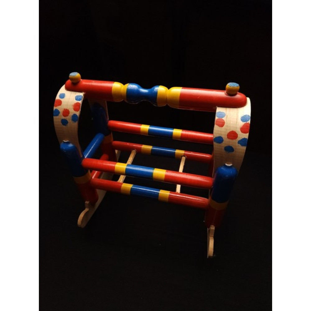 Kıyı Bucak Ahşap Oyuncak Beşik 25*23*28 - Renkli Bebek Oyuncakları Fiyatı