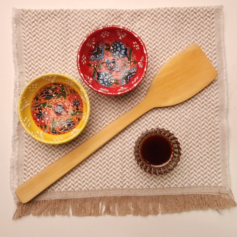 Kıyı Bucak El Yapımı Hakiki Şimşir Spatula, Tahta Kaşık, 29 cm - Ahşap Çatal / Kaşık / Bıçak Takımları Fiyatı