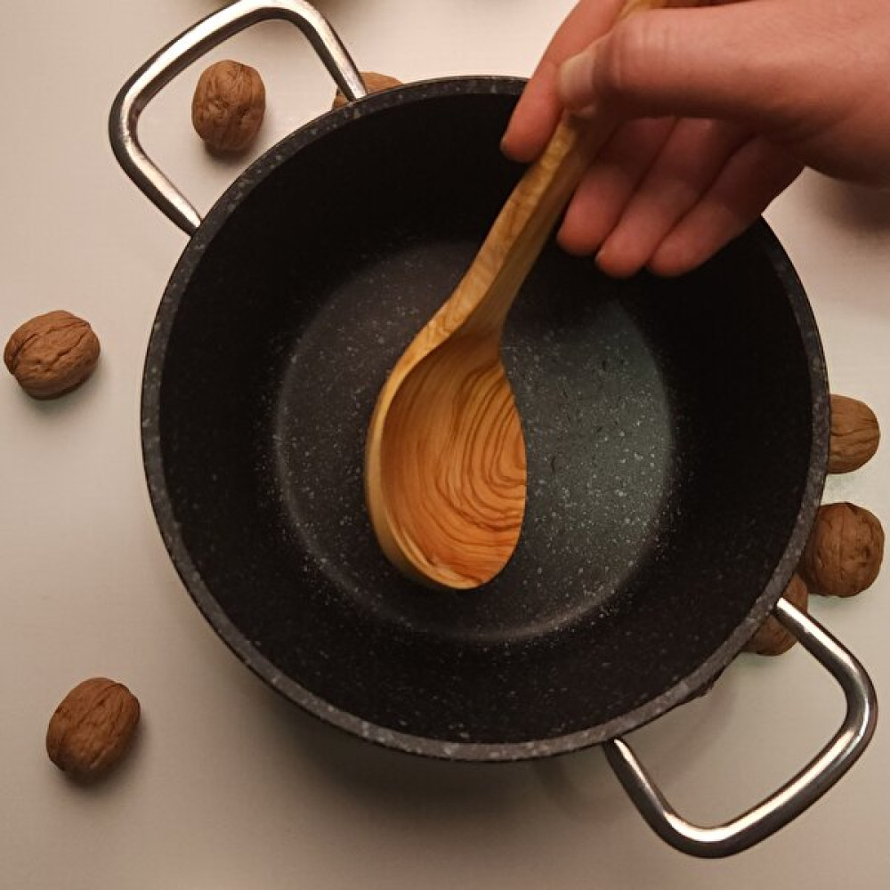 Kıyı Bucak El Yapımı Özel Kepçe, Zeytin Kepçe, Tahta Kaşık, 27 cm - Ahşap Çatal / Kaşık / Bıçak Takımları Fiyatı