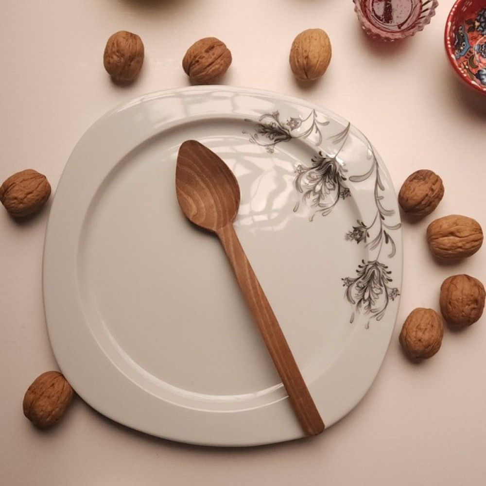 Kıyı Bucak Tahta Kaşık, Ceviz Kaşık, Ahşap Kaşık, 21 cm Çatal / Kaşık / Bıçak Takımları Fiyatı