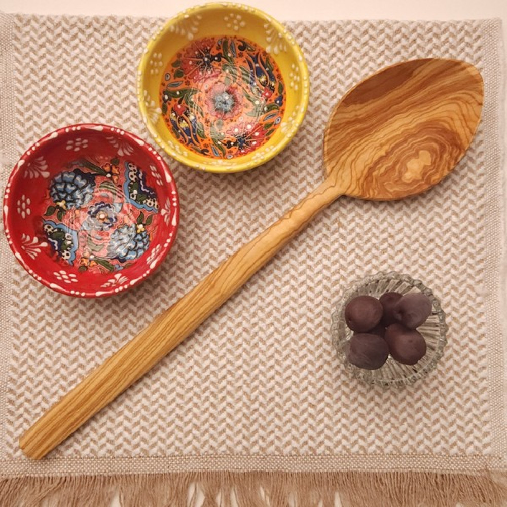 Kıyı Bucak Tahta Kaşık, Zeytin Kaşık, Ahşap Kaşık, 30 cm Çatal / Kaşık / Bıçak Takımları Fiyatı