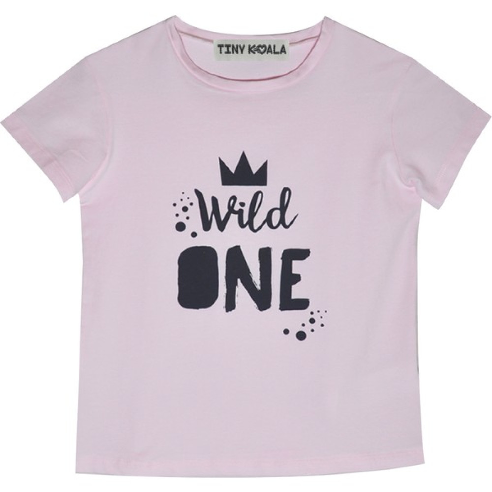 Kız Çocuk Bisiklet Yaka Pembe Tshirt Kız Çocuk T-shirt Fiyatı