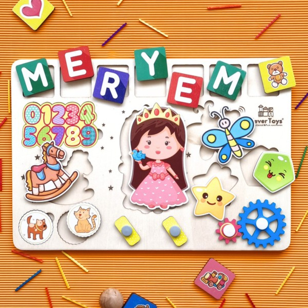 Kız Çocuk Eğitici Oyuncak Kişiselleştirilebilir. Montessori Tak Çıkar Ahşap Puzzle Yapboz Eğitici Oyuncak Fiyatı