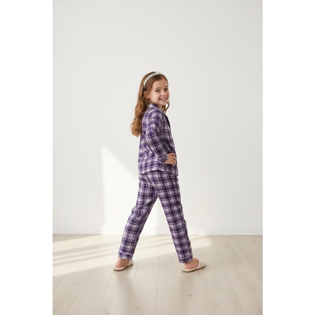 Kız Çocuk Öndendüğmeli Pamuklu Pijama Takım Kız Çocuk Pijama Fiyatı