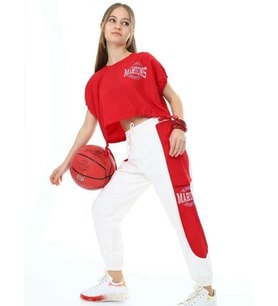 Kız Çocuk Paraşüt Kumaş Oversize Yanlardan Büzgülü Crop Kız Çocuk Bluz Fiyatı