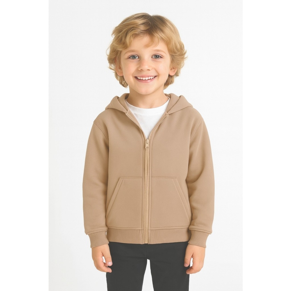 Kız - Erkek Çocuk Basic Fermuarlı Kalın 3 Iplik Kışlık Okul Sweat AK1815 Erkek Çocuk Sweatshirt Fiyatı