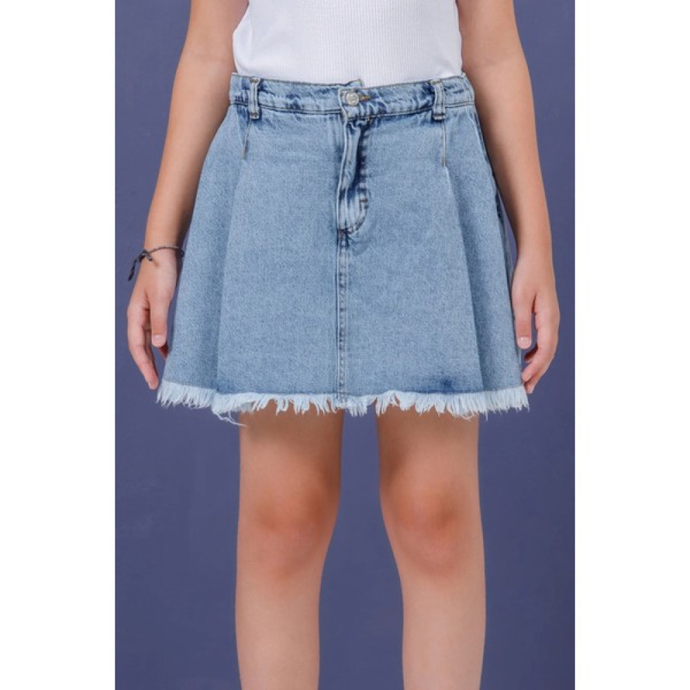 Kız Kot Şort Etek- Denim Şort Etek Etek Fiyatı