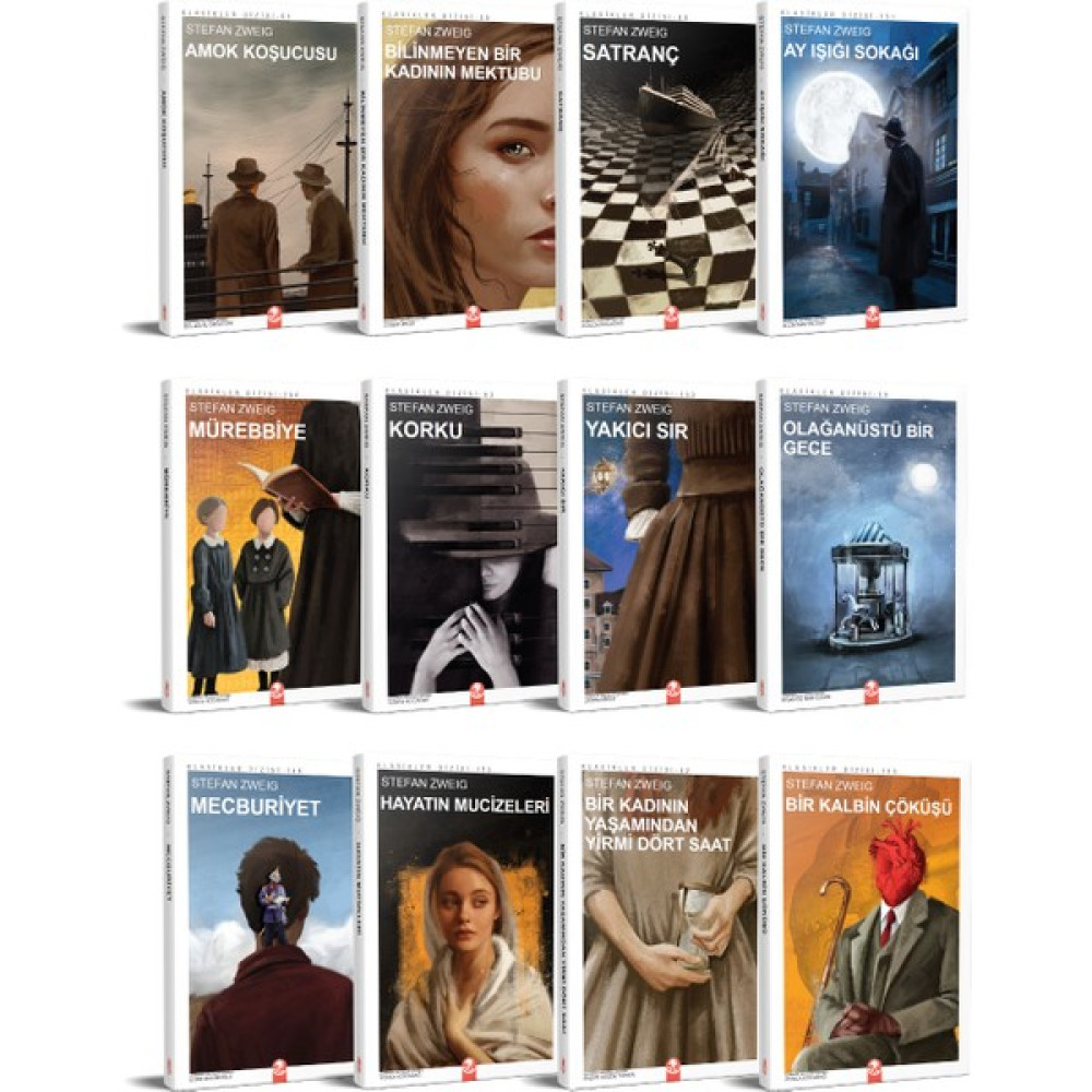 Kızıl Panda Yayınevi Stefan Zweig Seti (12 Kitap) - Hayır Dünya Edebiyatı Fiyatı